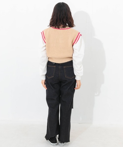 nemne store（ネンネストア）の「アソート柄ニットベスト（ベスト・レディース・ブラック系その他/ブラウン系その他/グリーン系その他/イエロー系その他・フリー）」の16枚目の写真