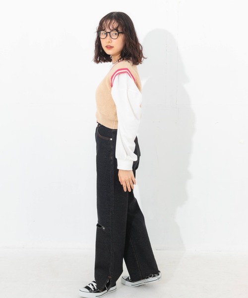 nemne store（ネンネストア）の「アソート柄ニットベスト（ベスト・レディース・ブラック系その他/ブラウン系その他/グリーン系その他/イエロー系その他・フリー）」の17枚目の写真