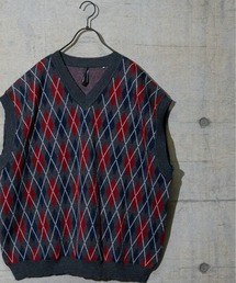 JOHN'S CLOSET | 【i】アーガイルジャガードビッグサイズベスト(ベスト)
