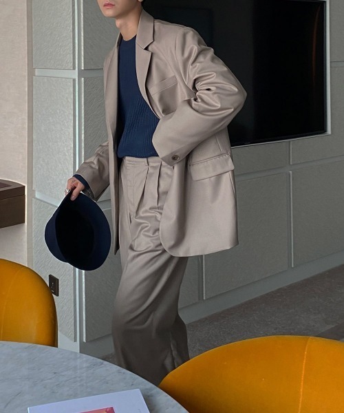 ASCLO(エジュクロ)の「ASCLO Newtro Bootcut Slacks(スラックス・メンズ・ブラック/ベージュ/チェック・LARGE/MEDIUM)」の10枚目の写真