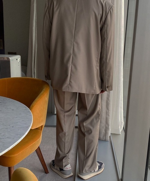 ASCLO(エジュクロ)の「ASCLO Newtro Bootcut Slacks(スラックス・メンズ・ブラック/ベージュ/チェック・LARGE/MEDIUM)」の15枚目の写真
