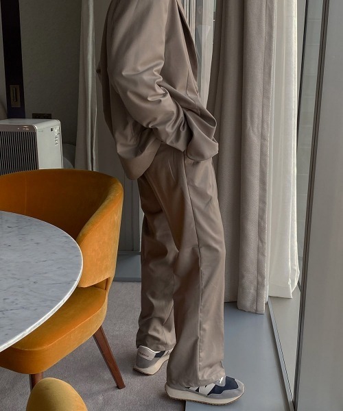 ASCLO(エジュクロ)の「ASCLO Newtro Bootcut Slacks(スラックス・メンズ・ブラック/ベージュ/チェック・LARGE/MEDIUM)」の11枚目の写真