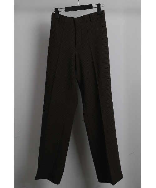 ASCLO(エジュクロ)の「ASCLO Newtro Bootcut Slacks(スラックス・メンズ・ブラック/ベージュ/チェック・LARGE/MEDIUM)」の8枚目の写真