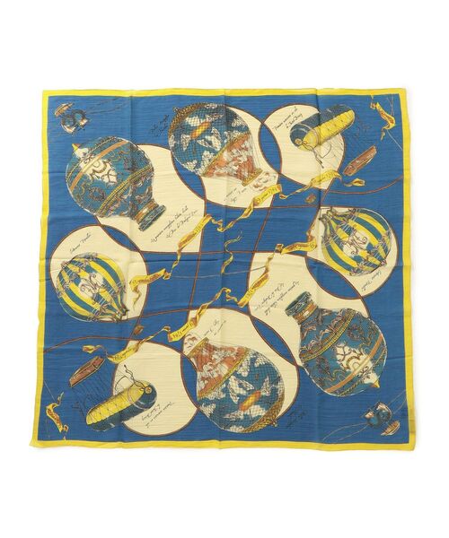 manipuri（マニプリ）の「manipuri:コットンシルクストール◆（ストール/ショール・レディース・オレンジ/ブルー・ONE SIZE）」の3枚目の写真