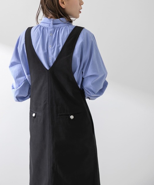 URBAN RESEARCH Sonny Label(アーバンリサーチサニーレーベル)の「フロントジップジャンパースカート(ワンピース・レディース・ベージュ/スミクロ・FREE)」の11枚目の写真