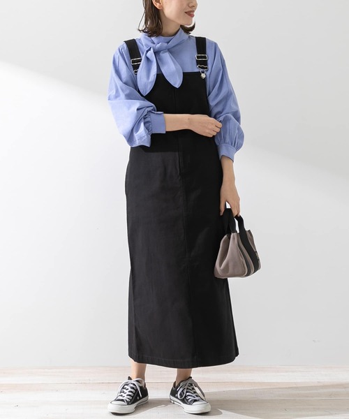 URBAN RESEARCH Sonny Label(アーバンリサーチサニーレーベル)の「フロントジップジャンパースカート(ワンピース・レディース・ベージュ/スミクロ・FREE)」の12枚目の写真