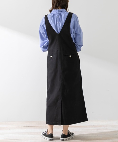 URBAN RESEARCH Sonny Label(アーバンリサーチサニーレーベル)の「フロントジップジャンパースカート(ワンピース・レディース・ベージュ/スミクロ・FREE)」の14枚目の写真