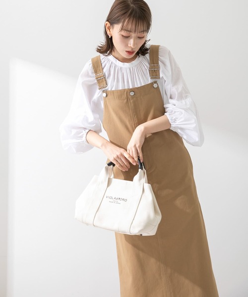 URBAN RESEARCH Sonny Label(アーバンリサーチサニーレーベル)の「フロントジップジャンパースカート(ワンピース・レディース・ベージュ/スミクロ・FREE)」の3枚目の写真