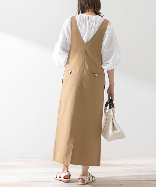 URBAN RESEARCH Sonny Label(アーバンリサーチサニーレーベル)の「フロントジップジャンパースカート(ワンピース・レディース・ベージュ/スミクロ・FREE)」の8枚目の写真