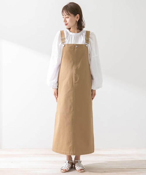 URBAN RESEARCH Sonny Label(アーバンリサーチサニーレーベル)の「フロントジップジャンパースカート(ワンピース・レディース・ベージュ/スミクロ・FREE)」の15枚目の写真