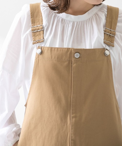 URBAN RESEARCH Sonny Label(アーバンリサーチサニーレーベル)の「フロントジップジャンパースカート(ワンピース・レディース・ベージュ/スミクロ・FREE)」の18枚目の写真