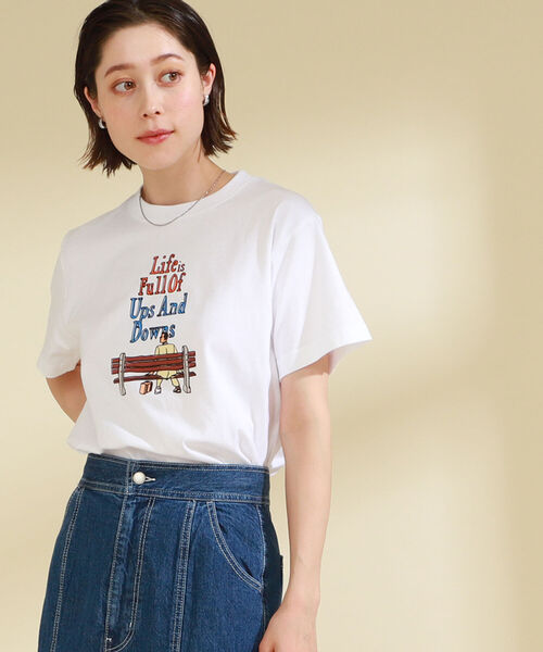 Ray BEAMS(レイビームス)の「NAIJEL GRAPH × Ray BEAMS / 別注 Twiling Tシャツ(Tシャツ/カットソー・レディース・ホワイト・ONE SIZE)」の1枚目の写真