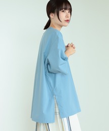 BEAMS BOY / タイプライター ビッグ リブ プルオーバー シャツ