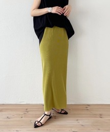 wee9s（ウィークス）の「【セルフカット可能】daily daily super stretch pleats skirt   セルフカット可能なスーパーストレッチプリーツスカート（スカート）」