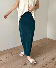 【セルフカット可能】daily daily super stretch pleats skirt / セルフカット可能なスーパーストレッチプリーツスカート