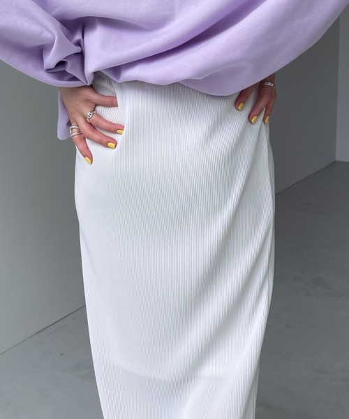 セルフカット可能】daily daily super stretch pleats skirt / セルフ