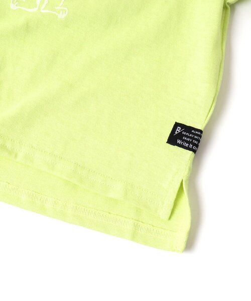 BREEZE（ブリーズ）の「/カレッジモチーフTシャツ（Tシャツ/カットソー・キッズ・ライム/チャコール・100/110/130/140/80/120/90）」の5枚目の写真