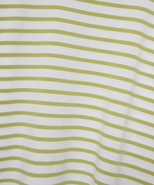 AMERICAN RAG CIE（アメリカンラグシー）の「パネルボーダーボートネックオーバーサイズTee（Tシャツ/カットソー・メンズ・ブルー系/グリーン系/ホワイト系・MEDIUM/LARGE）」の11枚目の写真