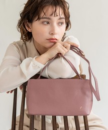 [mieno]牛革レザーカジュアルミニショルダーバッグ