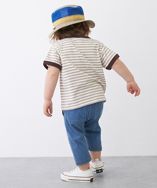 petit main（プティマイン）の「【スマイルシリーズ】テーパードパンツ（7分丈）（デニムパンツ・キッズ・ベージュ/ネイビー/カーキ/ブルー/マルチ・80ｃｍ/90cm/110cm/120cm/130cm/100cm）」の20枚目の写真