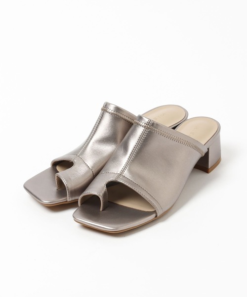 LEPSIM（レプシィム）の「ストレッチローヒールミュール　270031（サンダル・レディース・オフホワイト/グリーン/ガンメタ・MEDIUM/LARGE）」の9枚目の写真