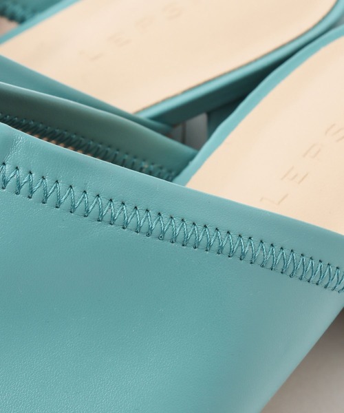 LEPSIM（レプシィム）の「ストレッチローヒールミュール　270031（サンダル・レディース・オフホワイト/グリーン/ガンメタ・MEDIUM/LARGE）」の22枚目の写真