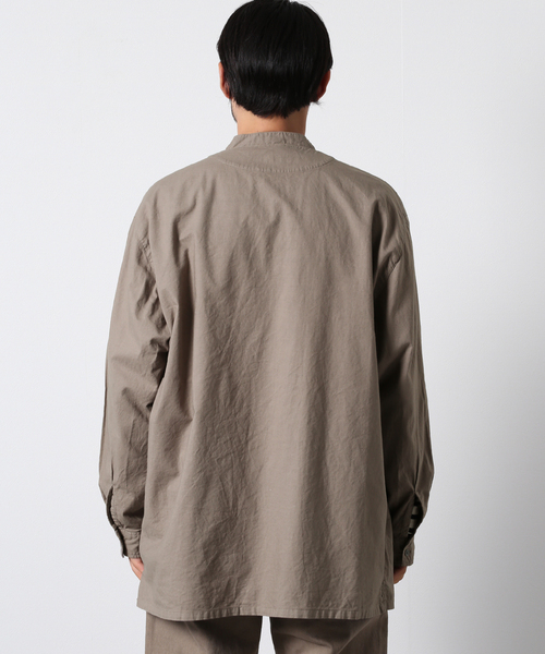 JOURNAL STANDARD J.S HOMESTEAD(ジャーナルスタンダードホームステッド)の「【j.s.homestead】SHEETING PAJAMA シャツ(シャツ/ブラウス・メンズ・グレー/アイボリー/スミクロ・MEDIUM/LARGE)」の7枚目の写真