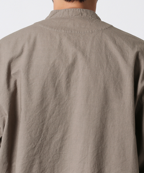 JOURNAL STANDARD J.S HOMESTEAD(ジャーナルスタンダードホームステッド)の「【j.s.homestead】SHEETING PAJAMA シャツ(シャツ/ブラウス・メンズ・グレー/アイボリー/スミクロ・MEDIUM/LARGE)」の9枚目の写真