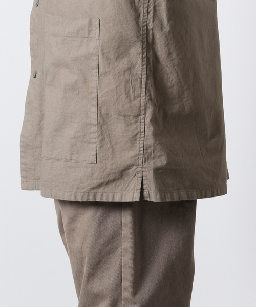 JOURNAL STANDARD J.S HOMESTEAD(ジャーナルスタンダードホームステッド)の「【j.s.homestead】SHEETING PAJAMA シャツ(シャツ/ブラウス・メンズ・グレー/アイボリー/スミクロ・MEDIUM/LARGE)」の14枚目の写真