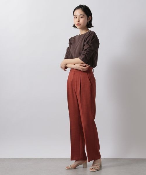 LOWRYS FARM(ローリーズファーム)の「ハニカムパワショル5S 278723(Tシャツ/カットソー・レディース・オフホワイト/ブラック/ブラウン/ブルー/ピンク・FREE)」の8枚目の写真