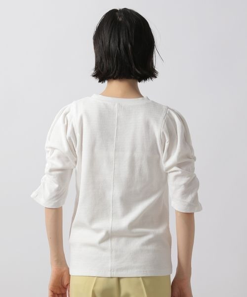 LOWRYS FARM(ローリーズファーム)の「ハニカムパワショル5S 278723(Tシャツ/カットソー・レディース・オフホワイト/ブラック/ブラウン/ブルー/ピンク・FREE)」の21枚目の写真