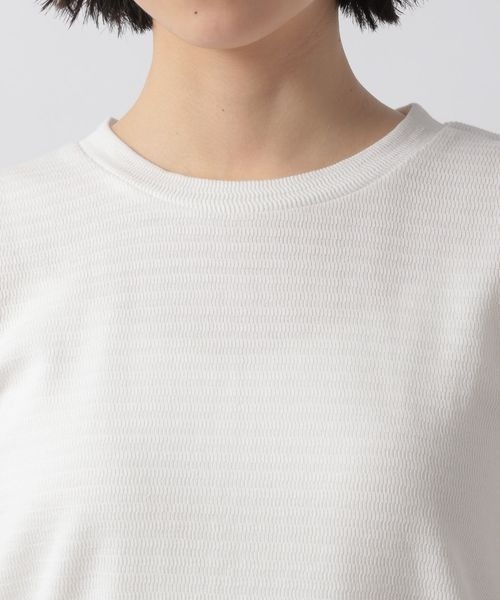 LOWRYS FARM(ローリーズファーム)の「ハニカムパワショル5S 278723(Tシャツ/カットソー・レディース・オフホワイト/ブラック/ブラウン/ブルー/ピンク・FREE)」の11枚目の写真