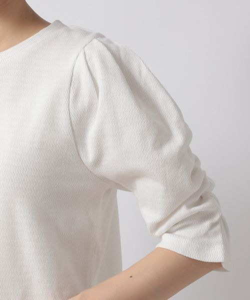 LOWRYS FARM(ローリーズファーム)の「ハニカムパワショル5S 278723(Tシャツ/カットソー・レディース・オフホワイト/ブラック/ブラウン/ブルー/ピンク・FREE)」の19枚目の写真
