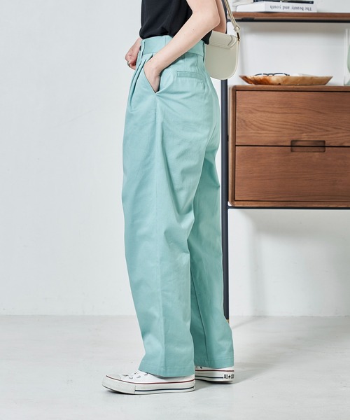 FREAK'S STORE（フリークスストア）の「ツータックワイドパンツ（その他パンツ・レディース・ベージュ/ブラック/オリーブ/ライトグリーン/ネイビー・マルチサイズ）」の10枚目の写真