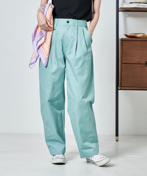 FREAK'S STORE（フリークスストア）の「ツータックワイドパンツ（その他パンツ・レディース・ベージュ/ブラック/オリーブ/ライトグリーン/ネイビー・マルチサイズ）」の11枚目の写真