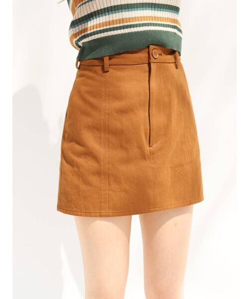 EVRIS（エヴリス）の「ツイルミニスカート（スカート・レディース・ブラック/ブラウン/アイボリー・SMALL/MEDIUM）」の11枚目の写真