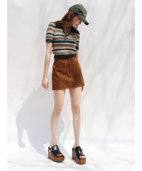 EVRIS（エヴリス）の「ツイルミニスカート（スカート・レディース・ブラック/ブラウン/アイボリー・SMALL/MEDIUM）」の12枚目の写真