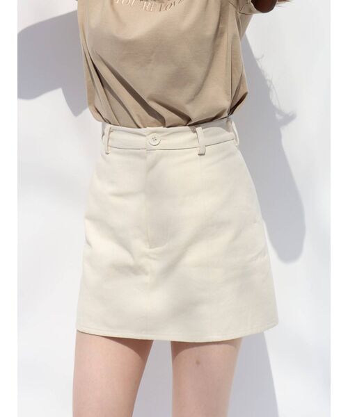 EVRIS（エヴリス）の「ツイルミニスカート（スカート・レディース・ブラック/ブラウン/アイボリー・SMALL/MEDIUM）」の15枚目の写真