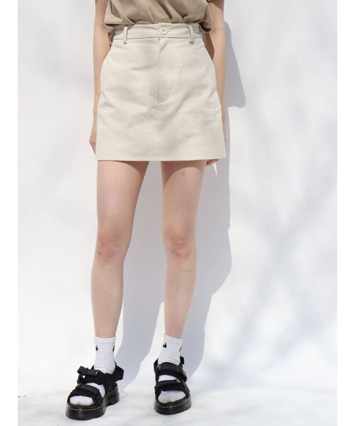 EVRIS（エヴリス）の「ツイルミニスカート（スカート・レディース・ブラック/ブラウン/アイボリー・SMALL/MEDIUM）」の16枚目の写真