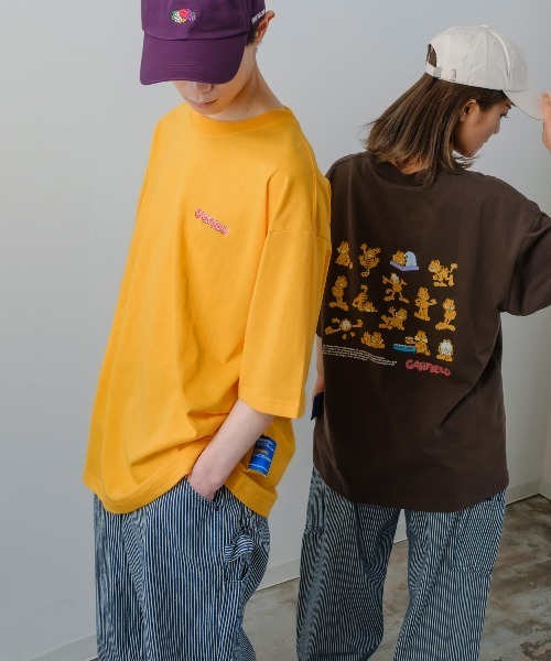 B ONE SOUL（ビーワンソウル）の「【Sequence by B ONE SOUL × GARFIELD】ポーズ バリエーション バックプリント Tシャツ（Tシャツ/カットソー・メンズ・ホワイト/イエロー/チョコ・LARGE/MEDIUM）」の20枚目の写真