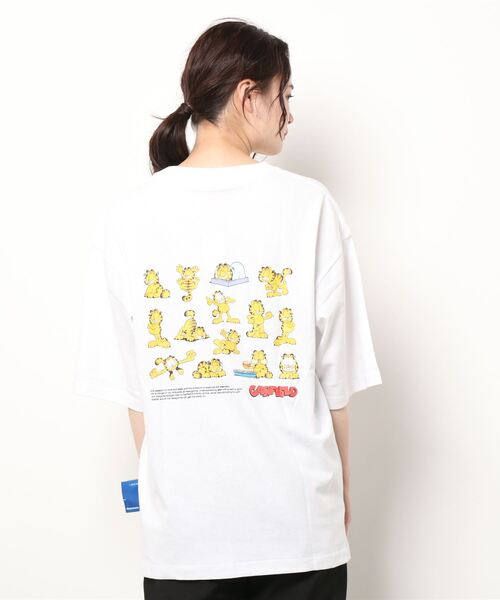 B ONE SOUL（ビーワンソウル）の「【Sequence by B ONE SOUL × GARFIELD】ポーズ バリエーション バックプリント Tシャツ（Tシャツ/カットソー・メンズ・ホワイト/イエロー/チョコ・LARGE/MEDIUM）」の15枚目の写真