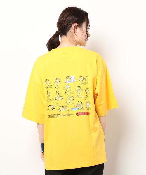 B ONE SOUL（ビーワンソウル）の「【Sequence by B ONE SOUL × GARFIELD】ポーズ バリエーション バックプリント Tシャツ（Tシャツ/カットソー・メンズ・ホワイト/イエロー/チョコ・LARGE/MEDIUM）」の21枚目の写真