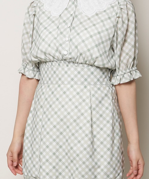 paravion(パラビオン)の「チェックスカート(スカート・レディース・ブルー/グリーン・ONESIZE)」の9枚目の写真