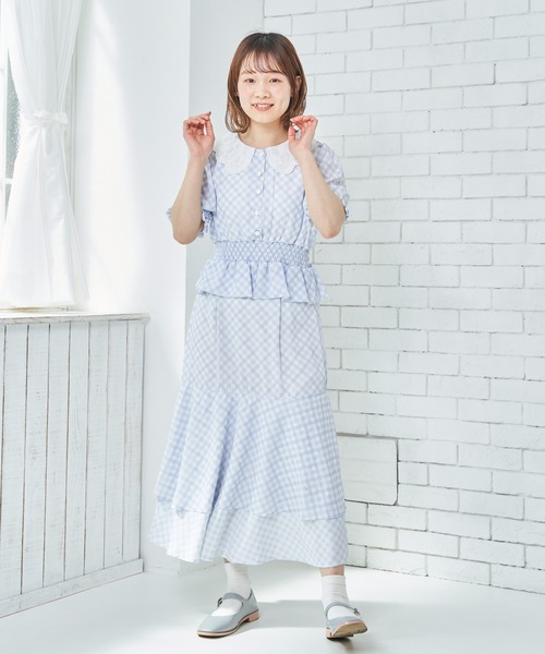 paravion(パラビオン)の「チェックスカート(スカート・レディース・ブルー/グリーン・ONESIZE)」の15枚目の写真