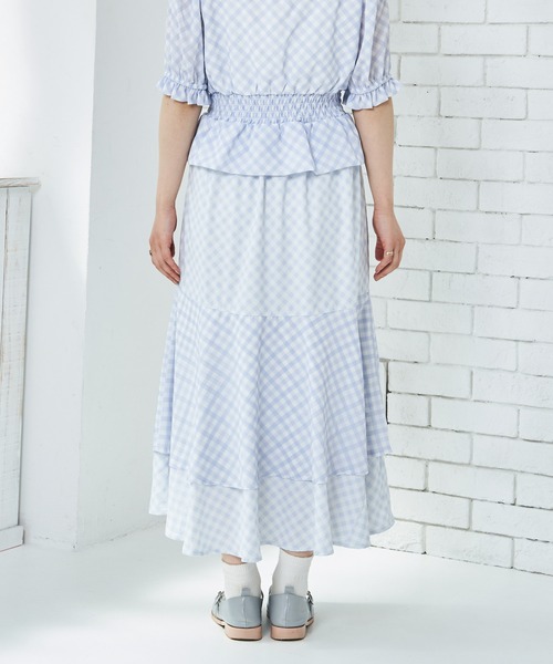 paravion(パラビオン)の「チェックスカート(スカート・レディース・ブルー/グリーン・ONESIZE)」の20枚目の写真