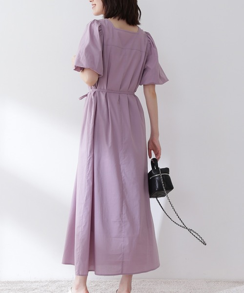 N.(N. Natural Beauty Basic)(エヌエヌナチュラルビューティーベーシック)の「【S Size Line】コットンローンフロントピンタックワンピース(ワンピース・レディース・ブラック/レッド/ピンク/グリーン・SMALL/MEDIUM)」の10枚目の写真