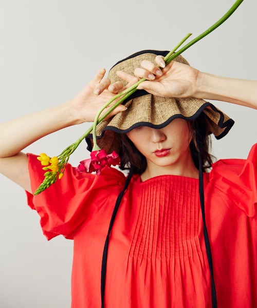 N.(N. Natural Beauty Basic)(エヌエヌナチュラルビューティーベーシック)の「【S Size Line】コットンローンフロントピンタックワンピース(ワンピース・レディース・ブラック/レッド/ピンク/グリーン・SMALL/MEDIUM)」の16枚目の写真