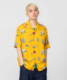XLARGE | GOOD TIME PATTERN S/S SHIRT/ メンズ　シャツ　総柄　半袖(シャツ/ブラウス)