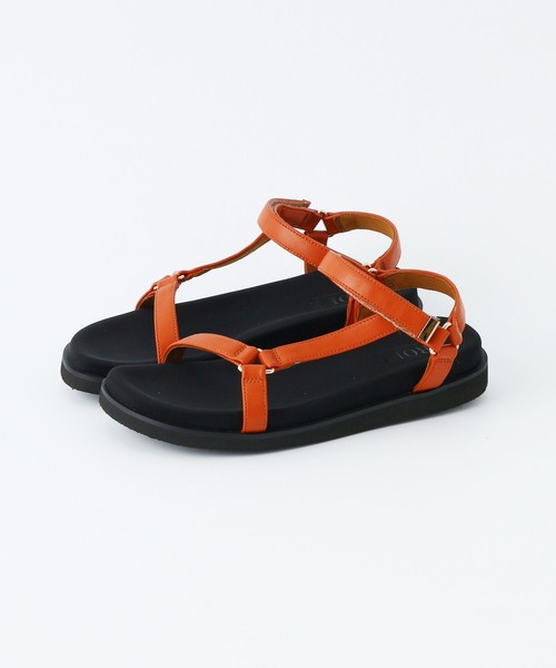 ROPE'（ロペ）の「ナローベルトスポーツサンダル（サンダル・レディース・ブラック/ベージュ/オレンジ・36/37/36.5/37.5）」の9枚目の写真