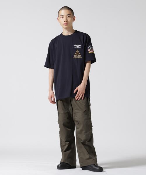AVIREX（アヴィレックス）の「トップガン パッチ アンド プリント Tシャツ / S/S TOP GUN PATCH-N-PRINT T-SHIRT / アヴィレックス / AVIREX（Tシャツ/カットソー・メンズ・ネイビー/ホワイト・X-LARGE/XX-LARGE/MEDIUM/LARGE）」の13枚目の写真